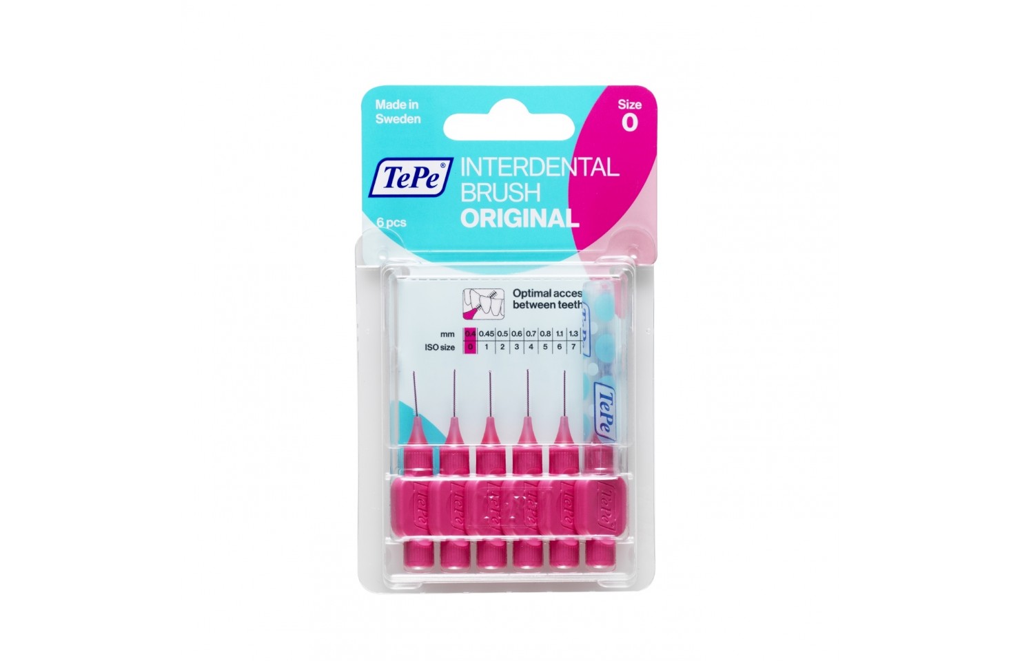 0.4 MM TePe Arayüz Fırçası PEMBE (6'lı paket)