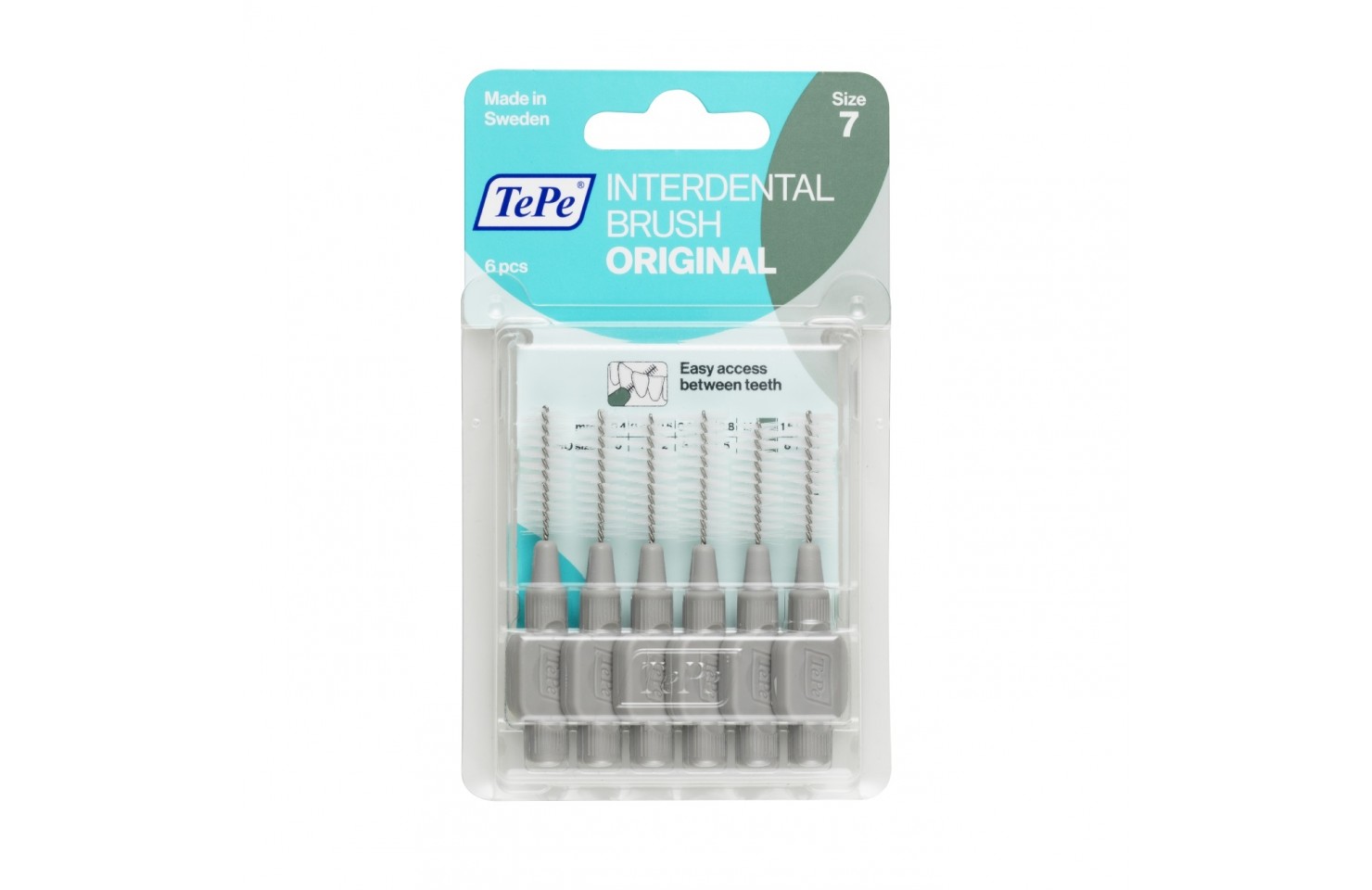 1.3 MM TePe Arayüz Fırçası GRİ (6'lı Paket)