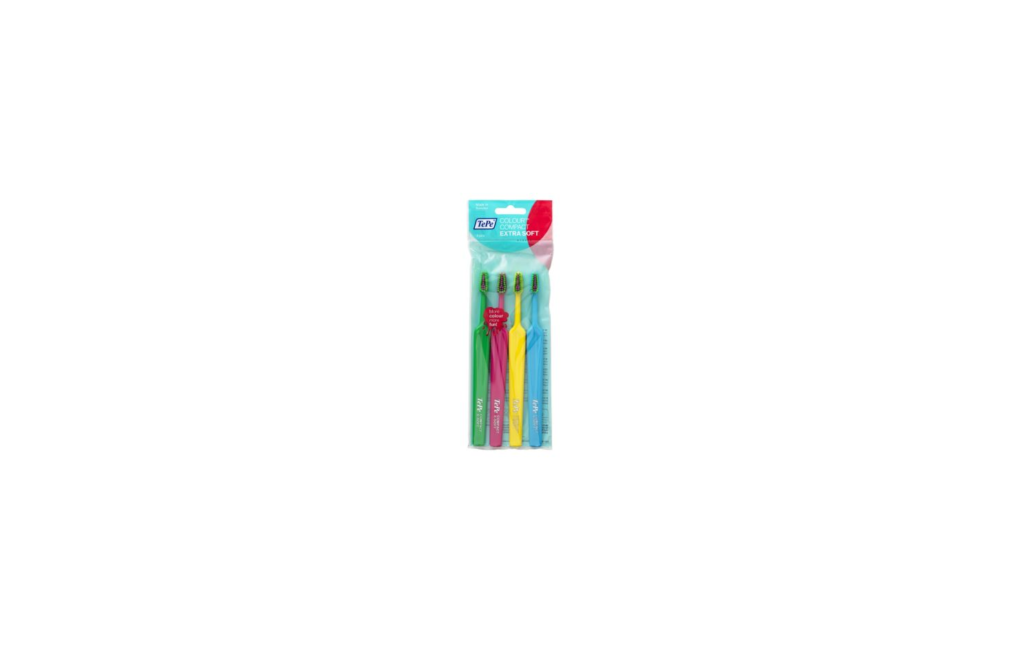 Colour Compact Extra Soft Fırça (4'lü ve renkli başlı)